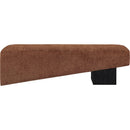 Meridian Alora Cognac Fabric Bench IMAGE 3