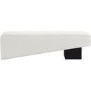 Meridian Alora Cream Fabric Bench IMAGE 3