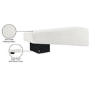 Meridian Alora Cream Fabric Bench IMAGE 9