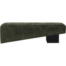 Meridian Alora Green Fabric Bench IMAGE 3