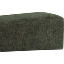Meridian Alora Green Fabric Bench IMAGE 6