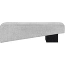 Meridian Alora Grey Fabric Bench IMAGE 3