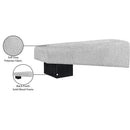 Meridian Alora Grey Fabric Bench IMAGE 9