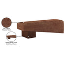 Meridian Alora Cognac Fabric Bench IMAGE 9