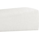 Meridian Alora Cream Fabric Bench IMAGE 6
