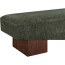Meridian Alora Green Fabric Bench IMAGE 5