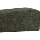 Meridian Alora Green Fabric Bench IMAGE 6