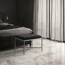 Meridian Valley Black Chenille Fabric Bench IMAGE 2