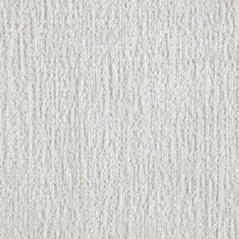 Meridian Havre Cream Velour Fur Fabric Ottoman/Stool IMAGE 6