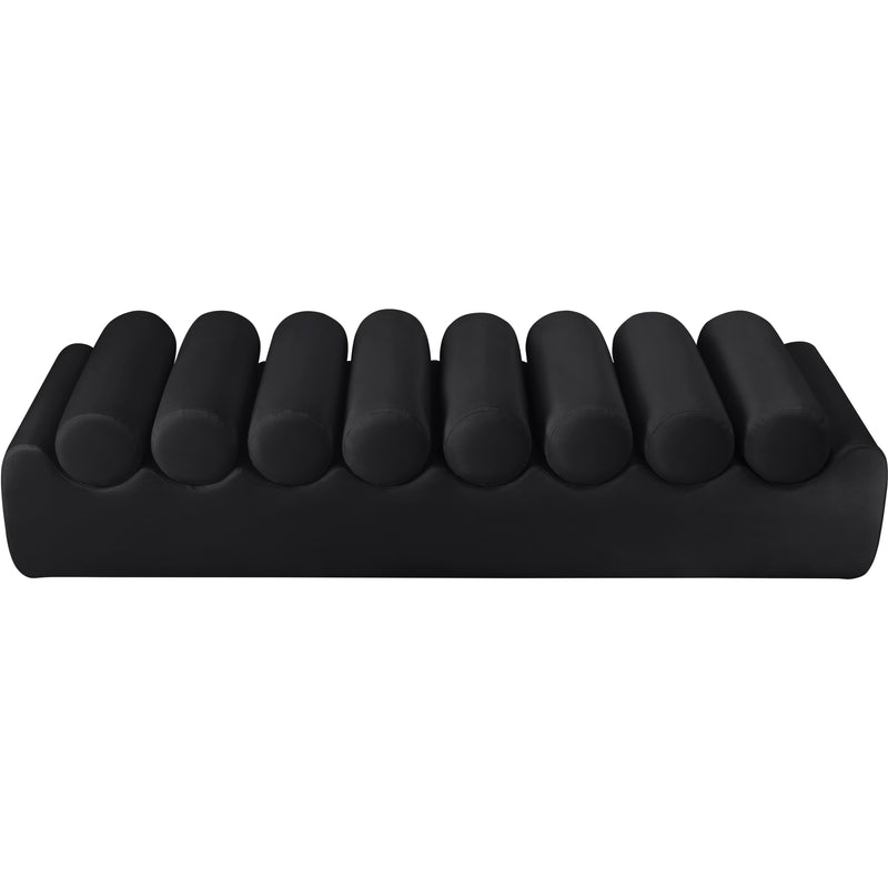 Meridian Rumble Black Vegan Leather Bench IMAGE 5