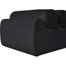 Meridian Rumble Black Vegan Leather Bench IMAGE 6