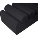 Meridian Rumble Black Vegan Leather Bench IMAGE 7