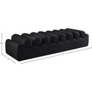 Meridian Rumble Black Vegan Leather Bench IMAGE 9