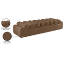 Meridian Rumble Brown Vegan Leather Bench IMAGE 10