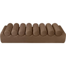 Meridian Rumble Brown Vegan Leather Bench IMAGE 5