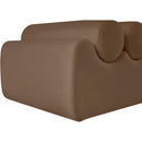 Meridian Rumble Brown Vegan Leather Bench IMAGE 6