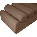 Meridian Rumble Brown Vegan Leather Bench IMAGE 7