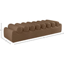 Meridian Rumble Brown Vegan Leather Bench IMAGE 9