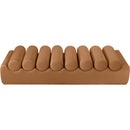 Meridian Rumble Cognac Vegan Leather Bench IMAGE 5