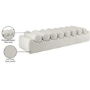 Meridian Rumble Cream Vegan Leather Bench IMAGE 10