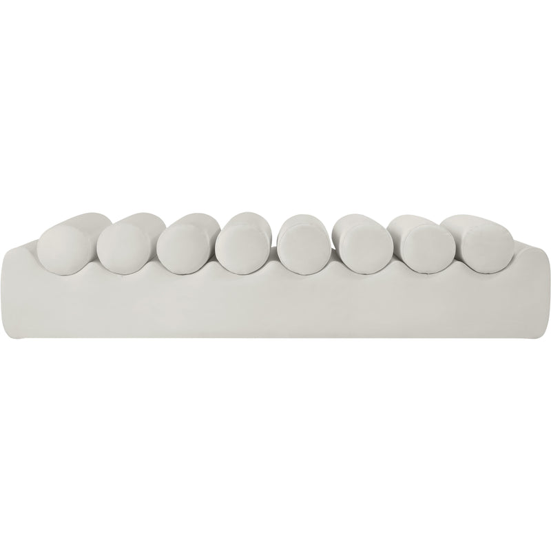 Meridian Rumble Cream Vegan Leather Bench IMAGE 3