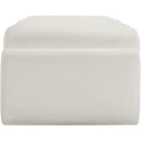 Meridian Rumble Cream Vegan Leather Bench IMAGE 4