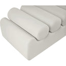 Meridian Rumble Cream Vegan Leather Bench IMAGE 7