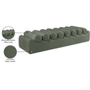 Meridian Rumble Green Vegan Leather Bench IMAGE 10