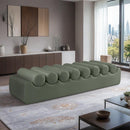 Meridian Rumble Green Vegan Leather Bench IMAGE 2