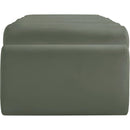 Meridian Rumble Green Vegan Leather Bench IMAGE 4