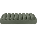 Meridian Rumble Green Vegan Leather Bench IMAGE 5