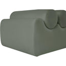 Meridian Rumble Green Vegan Leather Bench IMAGE 6