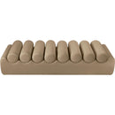 Meridian Rumble Tan Vegan Leather Bench IMAGE 5