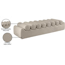 Meridian Rumble Taupe Vegan Leather Bench IMAGE 10