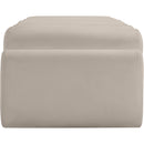 Meridian Rumble Taupe Vegan Leather Bench IMAGE 4
