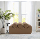 Meridian Rumble Brown Vegan Leather Bench IMAGE 2