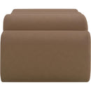 Meridian Rumble Brown Vegan Leather Bench IMAGE 4