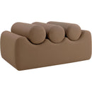 Meridian Rumble Brown Vegan Leather Bench IMAGE 5