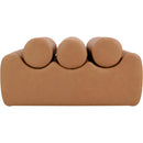 Meridian Rumble Cognac Vegan Leather Bench IMAGE 3