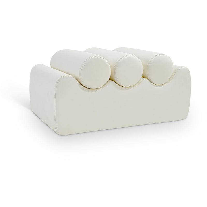 Meridian Rumble Cream Vegan Leather Bench IMAGE 1