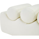 Meridian Rumble Cream Vegan Leather Bench IMAGE 6