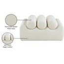 Meridian Rumble Cream Vegan Leather Bench IMAGE 9