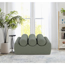 Meridian Rumble Green Vegan Leather Bench IMAGE 2