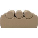 Meridian Rumble Tan Vegan Leather Bench IMAGE 3