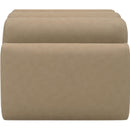 Meridian Rumble Tan Vegan Leather Bench IMAGE 4