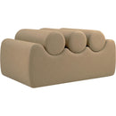 Meridian Rumble Tan Vegan Leather Bench IMAGE 5