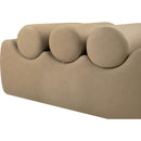 Meridian Rumble Tan Vegan Leather Bench IMAGE 6