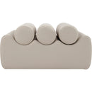 Meridian Rumble Taupe Vegan Leather Bench IMAGE 3