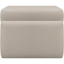 Meridian Rumble Taupe Vegan Leather Bench IMAGE 4