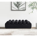Meridian Rumble Black Vegan Leather Bench IMAGE 2